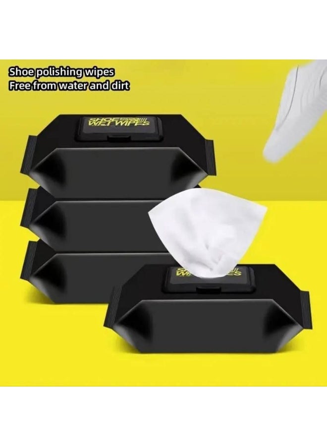 مناديل مبلله لتنضيف الاحذيه باكت 80 منديل - Image 3